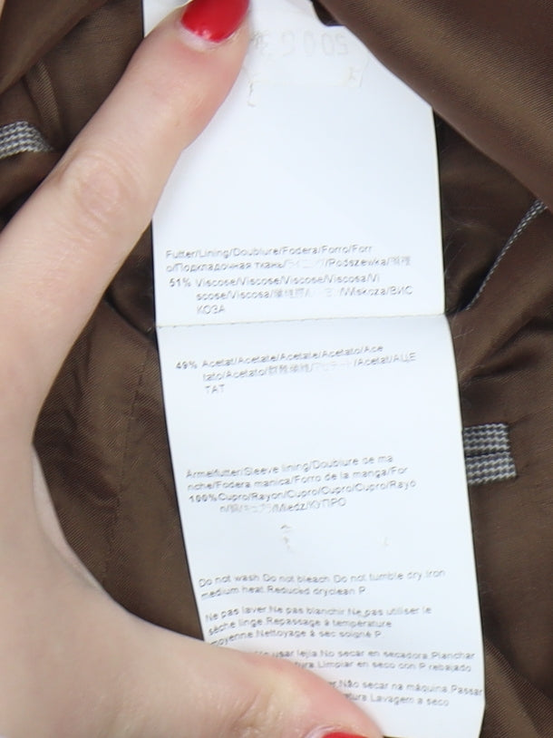 Hugo Boss Men's Grey Striped Blazer Size 40R