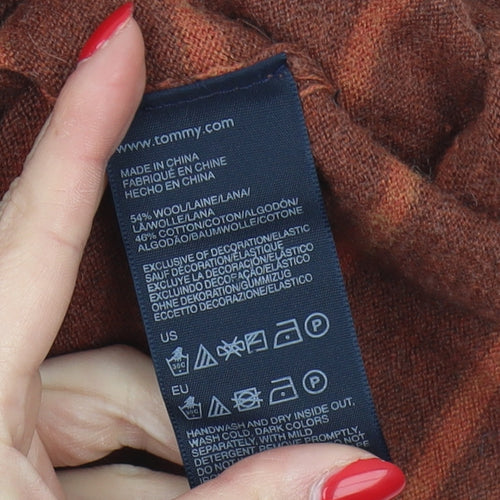 Tommy Hilfiger Women's Brown Striped Pullover Jumper S