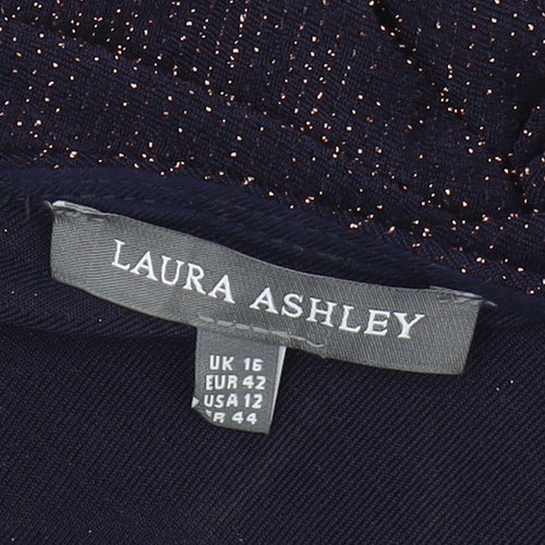 Laura Ashley Women's Black Cowl Neck Top UK 16