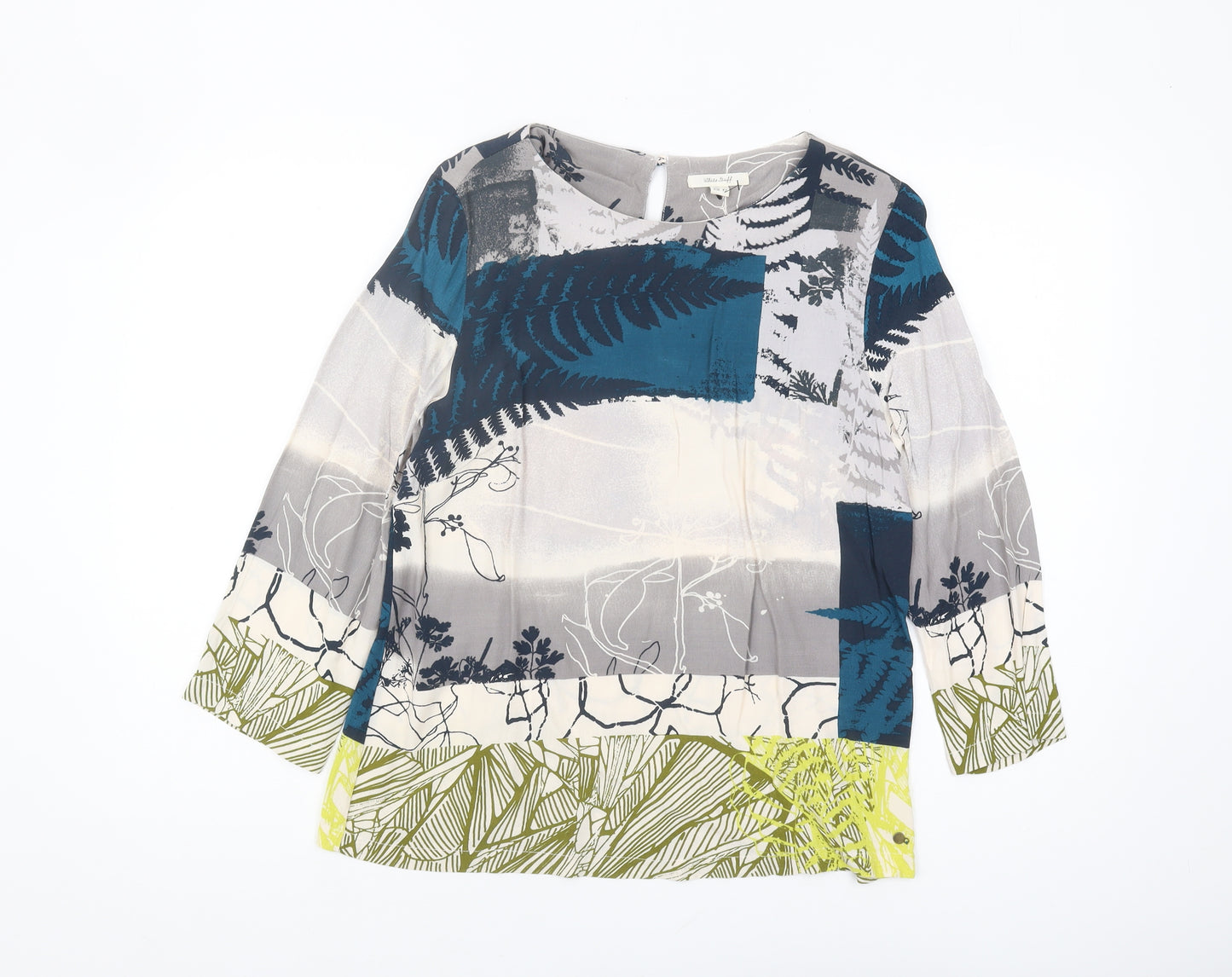 White Stuff Women's Floral Multicoloured Blouse Size 12