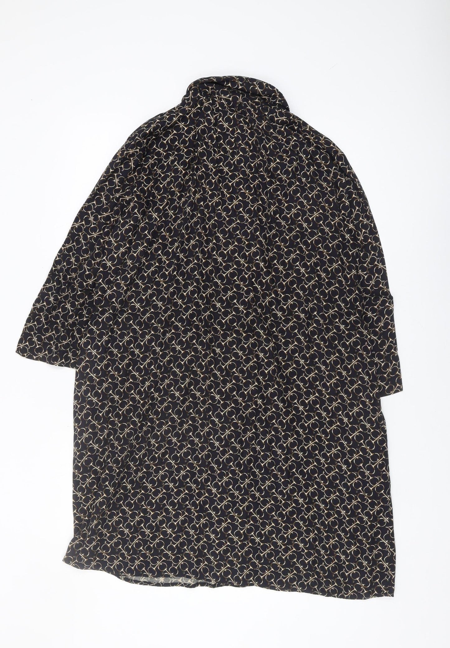 Hobbs Women's Multicoloured Geometric Blouse, Size 10