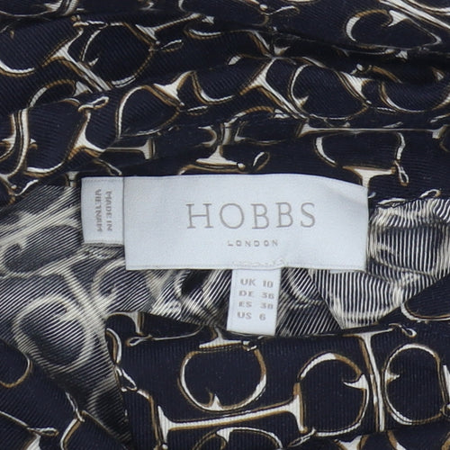 Hobbs Women's Multicoloured Geometric Blouse, Size 10
