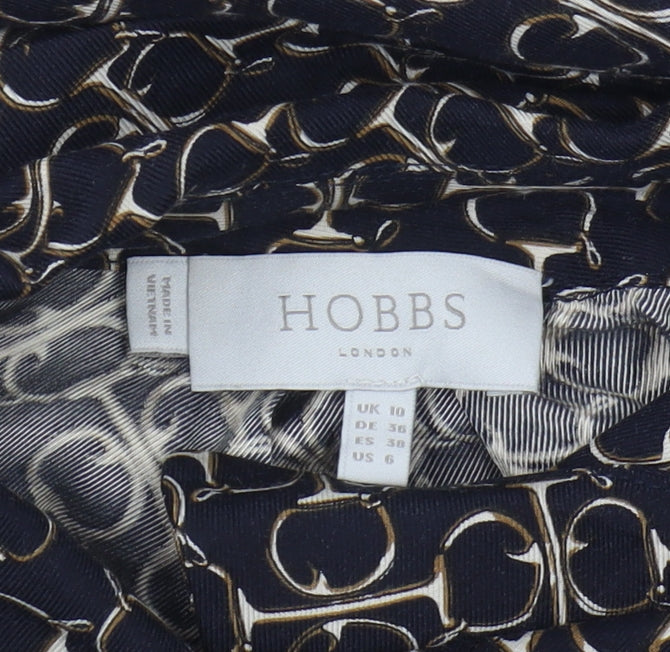 Hobbs Women's Multicoloured Geometric Blouse, Size 10