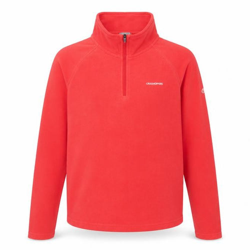 Craghoppers Boys Red 1/2 Zip Fleece Sweatshirt 13 Years