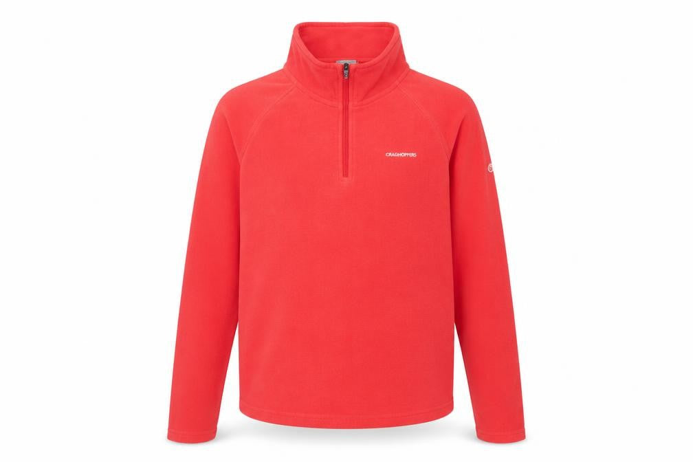 Craghoppers Boys Red 1/2 Zip Fleece Sweatshirt 13 Years