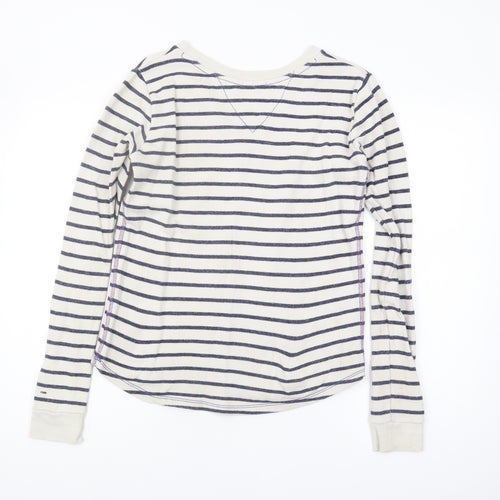 Hilfiger Denim Women's XS Ivory Striped Sweatshirt