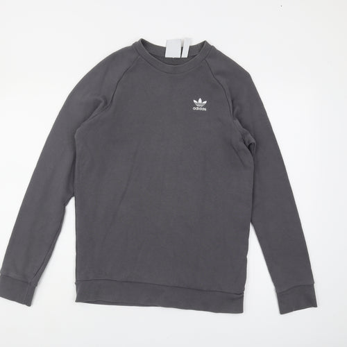 Adidas Men's Grey Pullover Sweatshirt XS