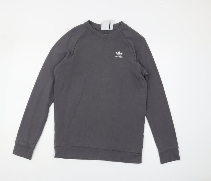 Adidas Men's Grey Pullover Sweatshirt XS