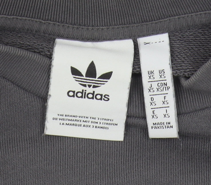 Adidas Men's Grey Pullover Sweatshirt XS