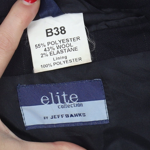 Jeff Banks Men's Blue Blazer 38 Jacket Business Formal
