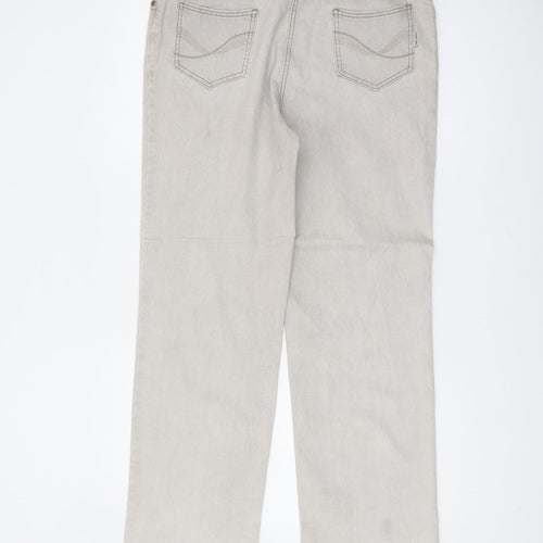 Boden Women's Beige Straight Jeans Size 20 Classic Style