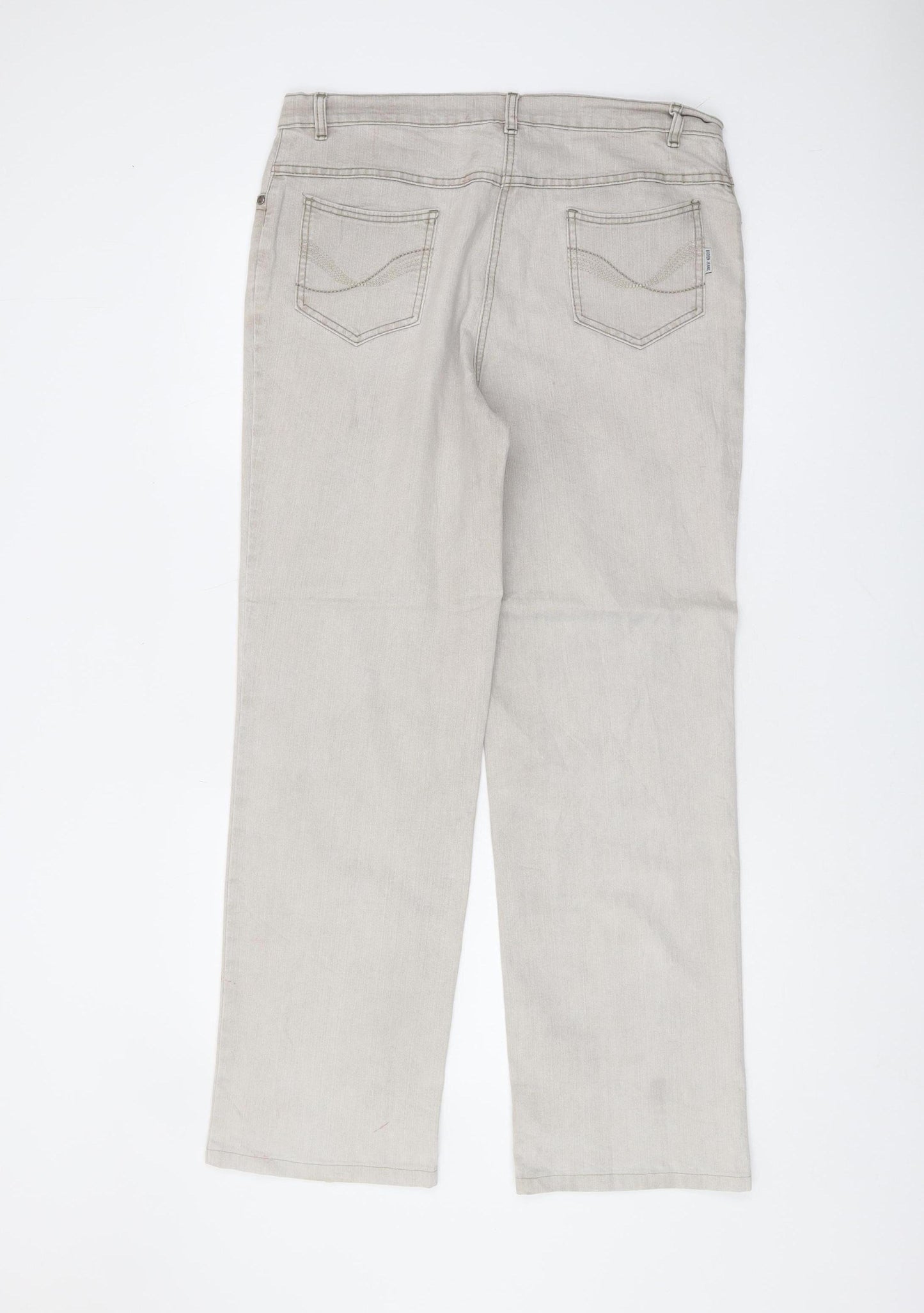 Boden Women's Beige Straight Jeans Size 20 Classic Style