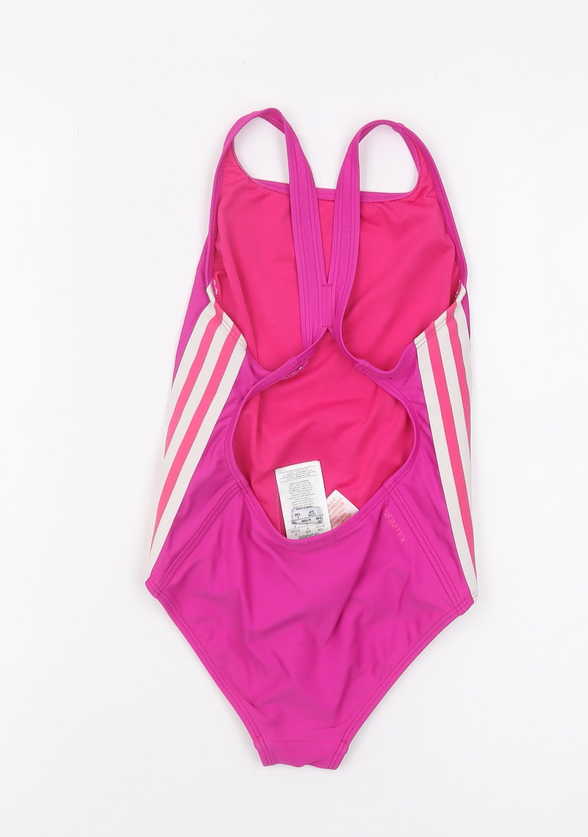 Adidas Girls Pink One Piece Swimsuit Size 9-10Y