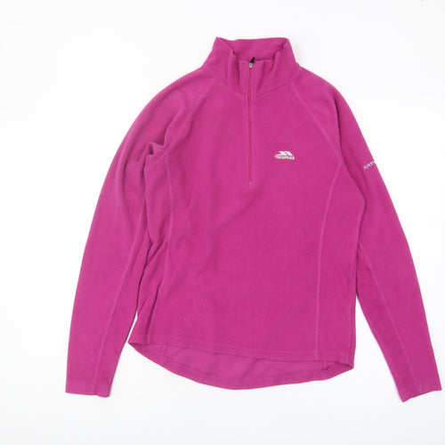 Trespass Women's Pink Fleece Sweatshirt M Zip