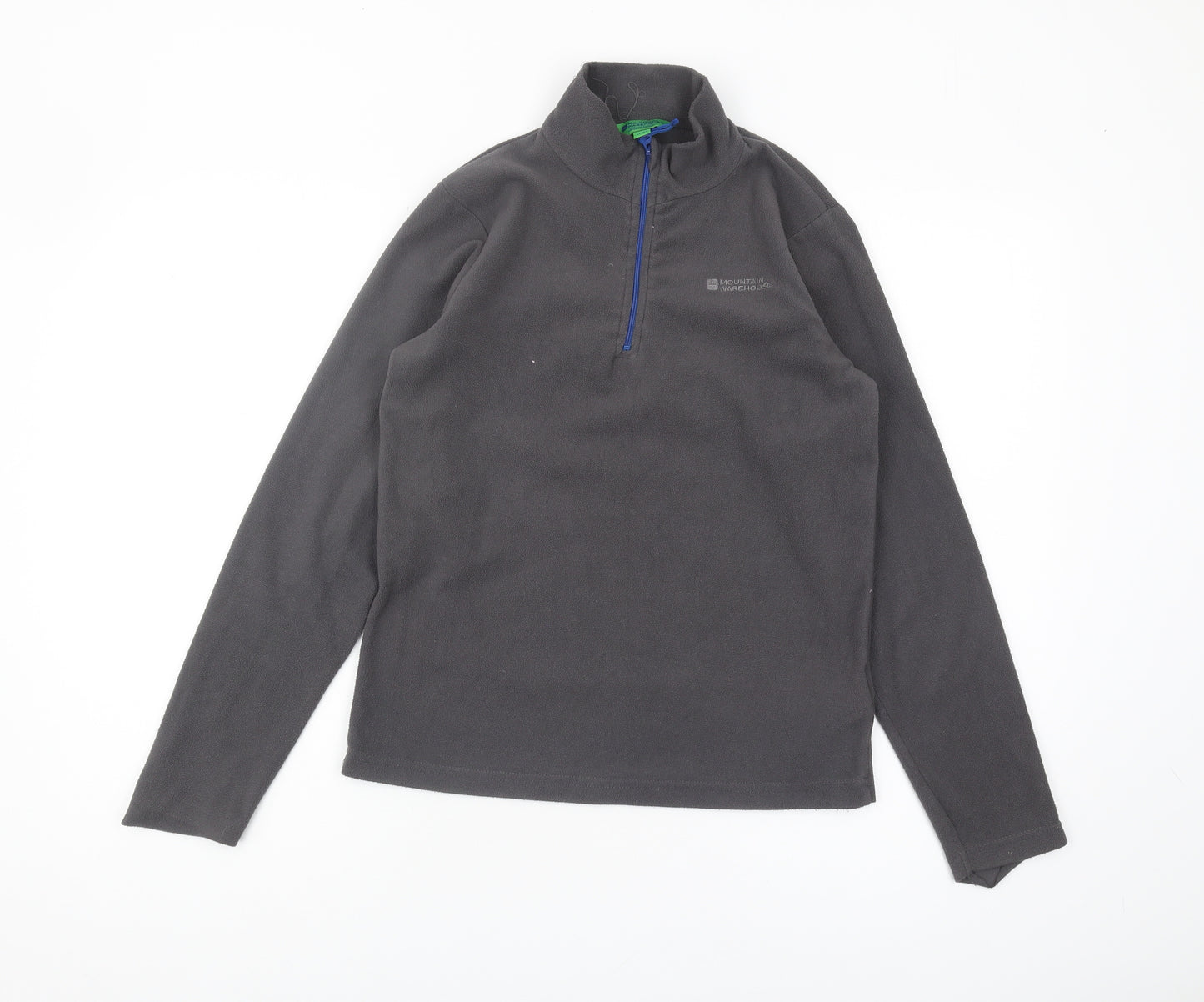 Mountain Warehouse Boys Grey Fleece Sweatshirt, Size 11-12, 1/2 Zip
