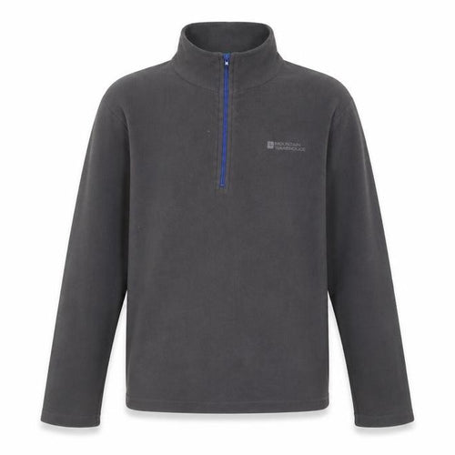Mountain Warehouse Boys Grey Fleece Sweatshirt, Size 11-12, 1/2 Zip