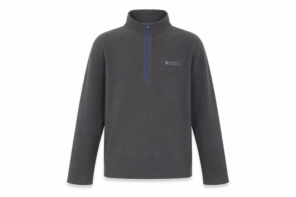 Mountain Warehouse Boys Grey Fleece Sweatshirt, Size 11-12, 1/2 Zip