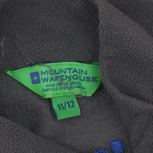 Mountain Warehouse Boys Grey Fleece Sweatshirt, Size 11-12, 1/2 Zip