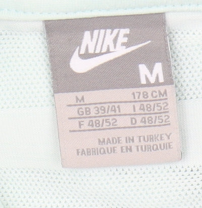 Nike Unisex Green Polo Shirt M Short Sleeve Casual