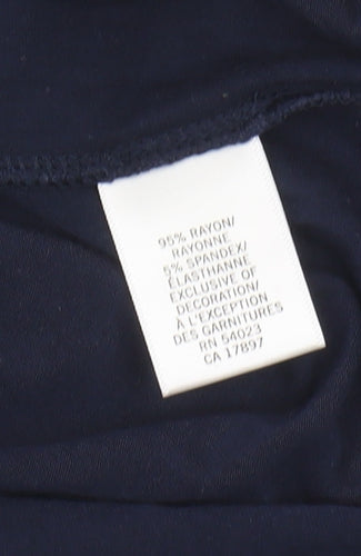 Banana Republic Women's Blue V-Neck Blouse L