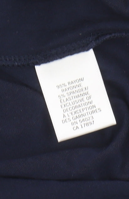 Banana Republic Women's Blue V-Neck Blouse L