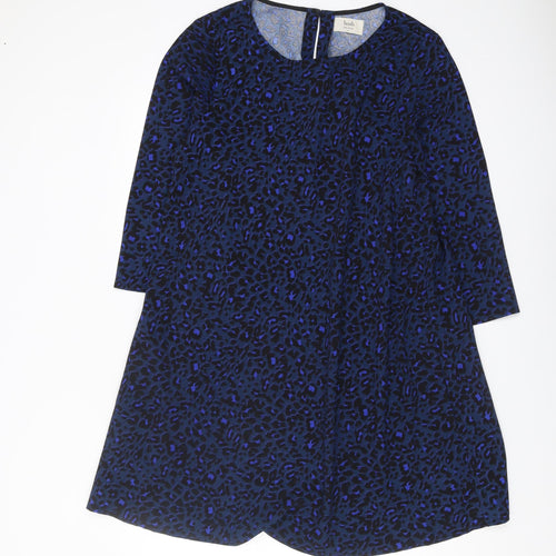 hush Women's Blue Animal Print Blouse Size 14