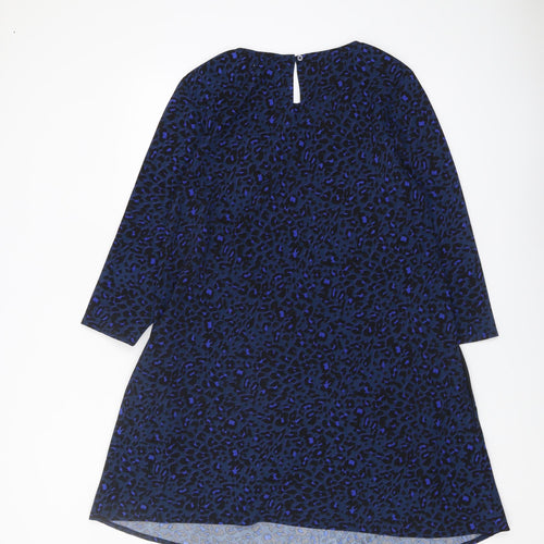 hush Women's Blue Animal Print Blouse Size 14