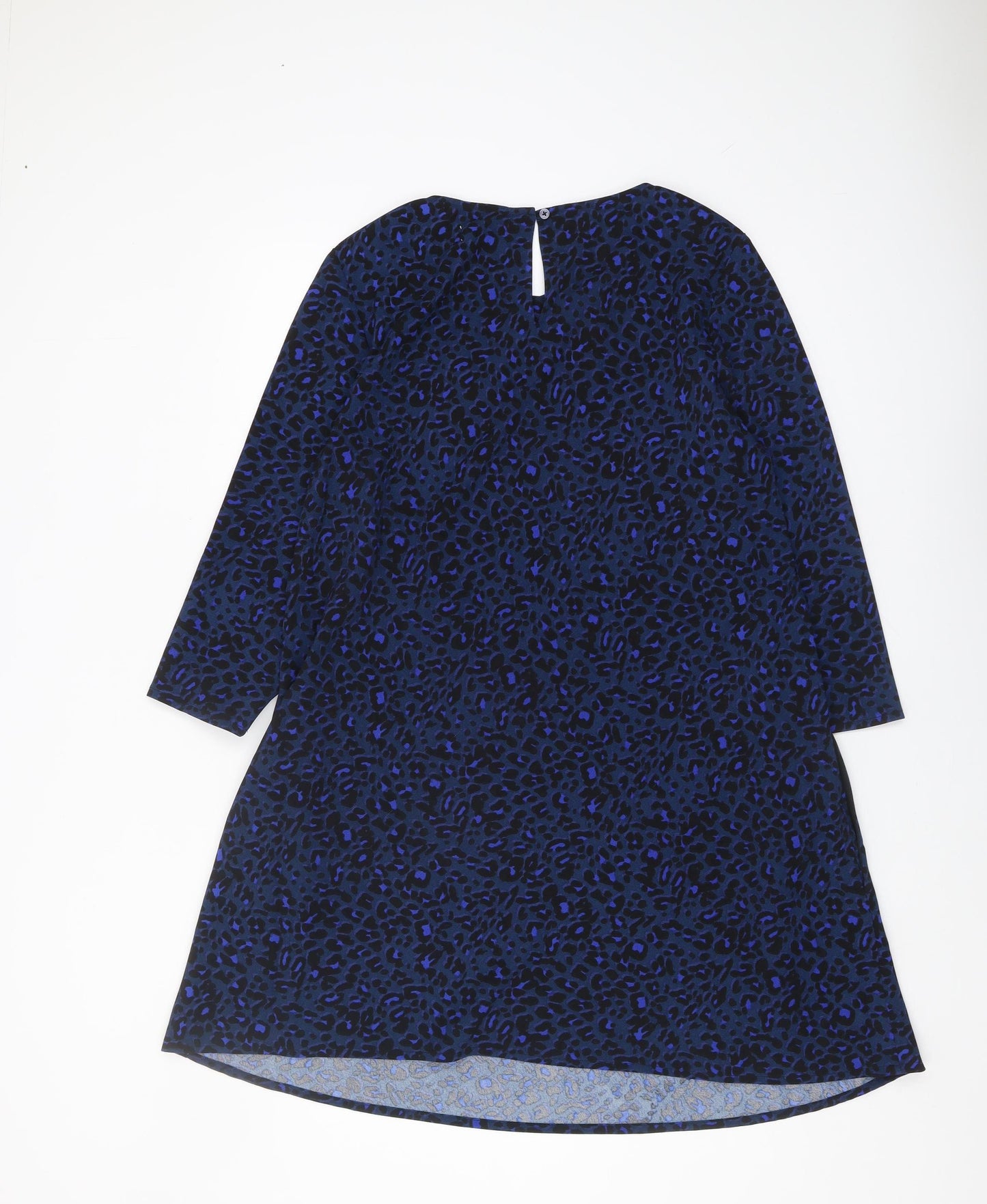 hush Women's Blue Animal Print Blouse Size 14