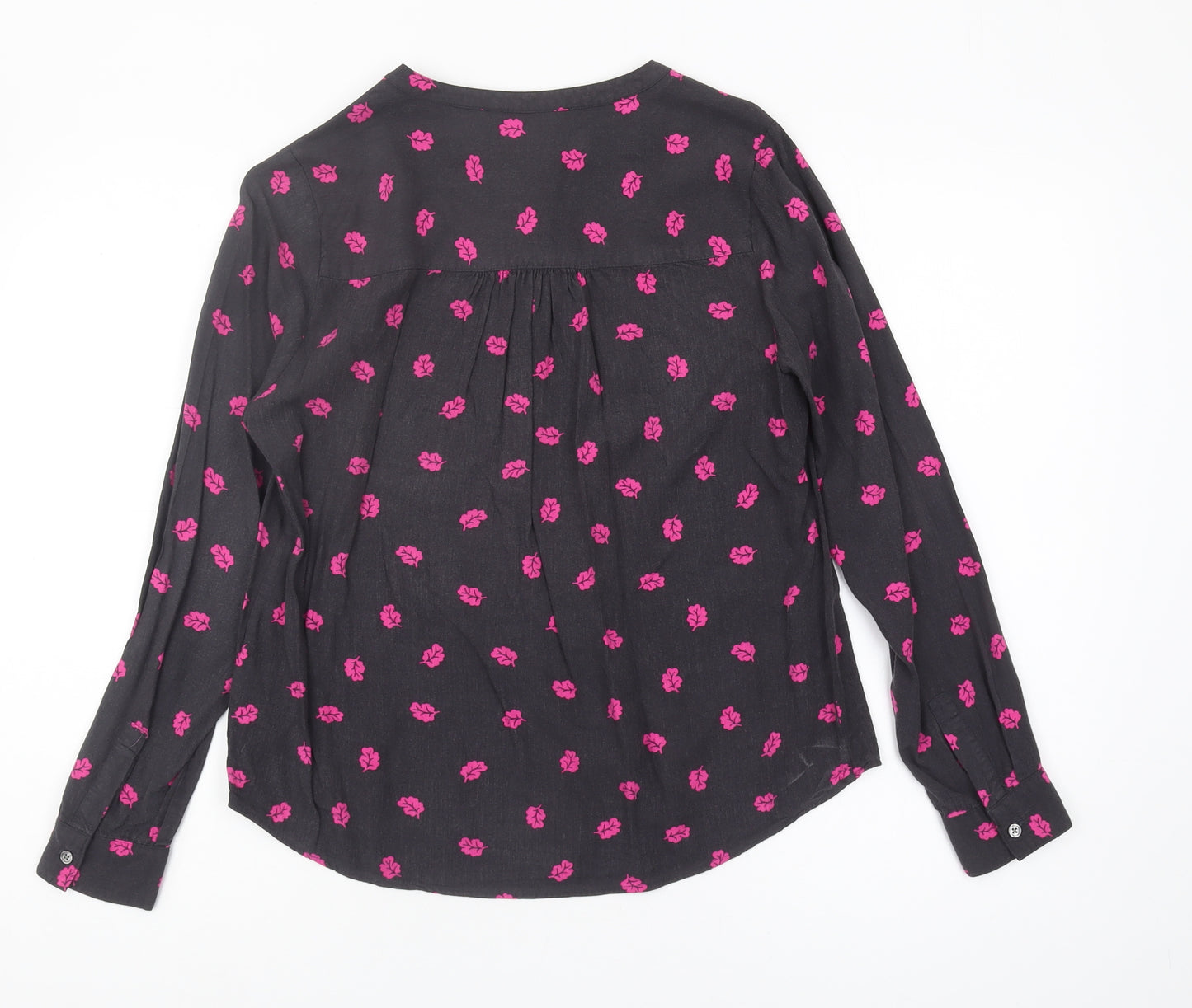 Boden Women's Black Floral Blouse UK 12