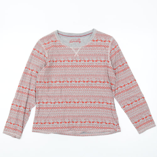 Tokyo Laundry Women's Multicoloured Fair Isle Christmas Top M