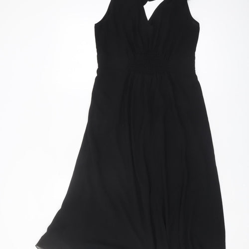 Hush Women's Black Sleeveless Halter Dress Size 8
