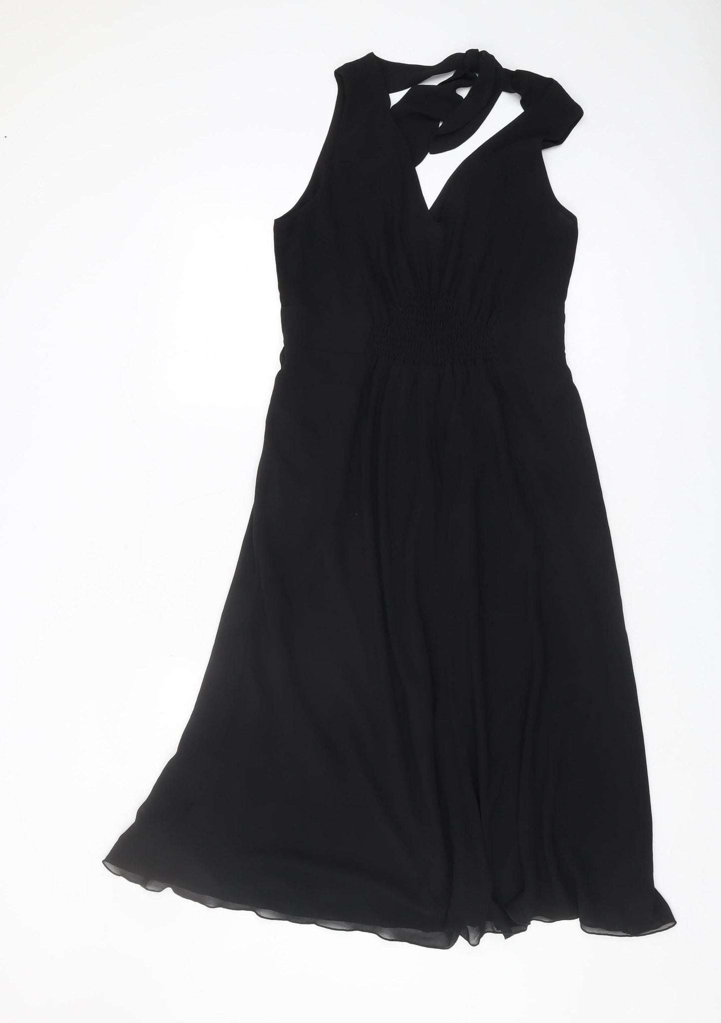 Hush Women's Black Sleeveless Halter Dress Size 8