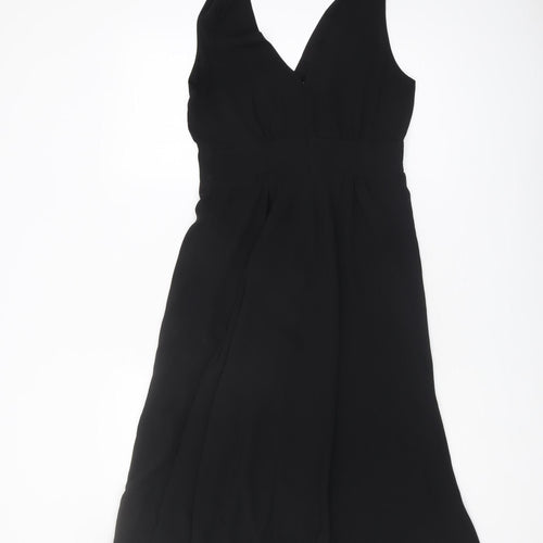 Hush Women's Black Sleeveless Halter Dress Size 8