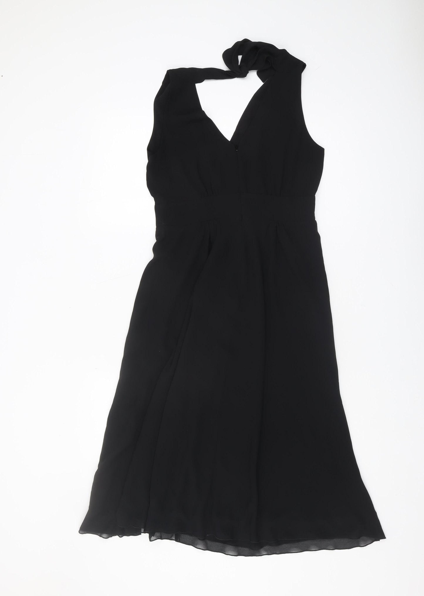 Hush Women's Black Sleeveless Halter Dress Size 8