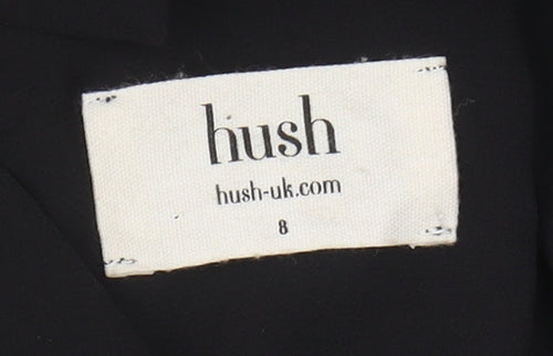 Hush Women's Black Sleeveless Halter Dress Size 8