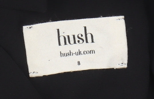 Hush Women's Black Sleeveless Halter Dress Size 8