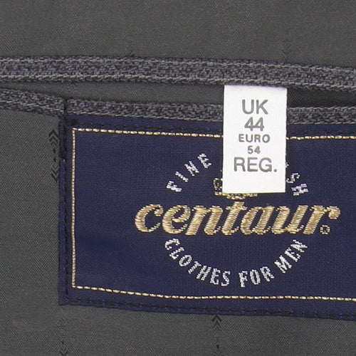 Centaur Men’s Grey Double-Breasted Wool Blazer 44R