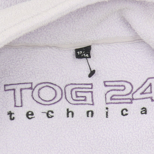 TOG 24 Women's Purple Full Zip Fleece Jacket Size 12