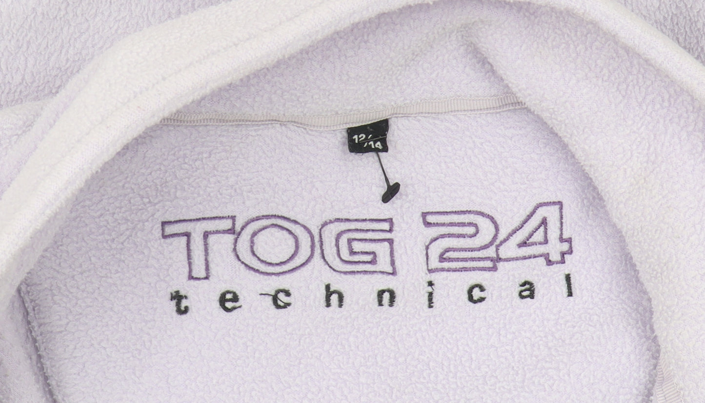 TOG 24 Women's Purple Full Zip Fleece Jacket Size 12