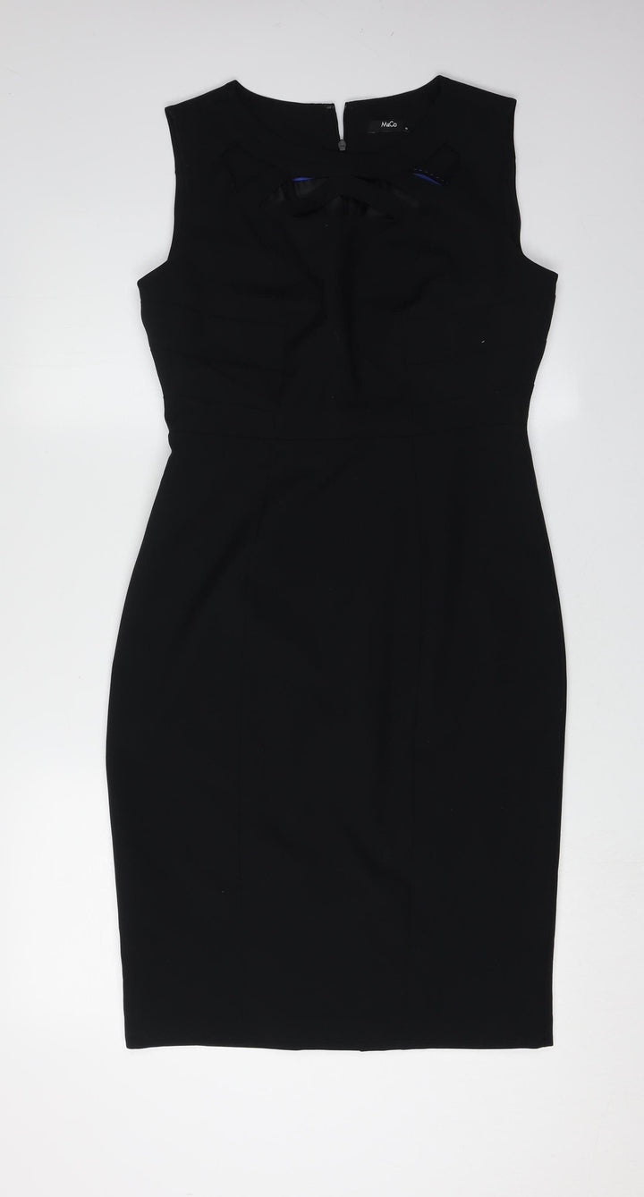 M&Co Women's Black Sleeveless Dress - Size 10