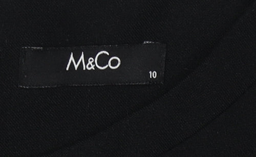 M&Co Women's Black Sleeveless Dress - Size 10