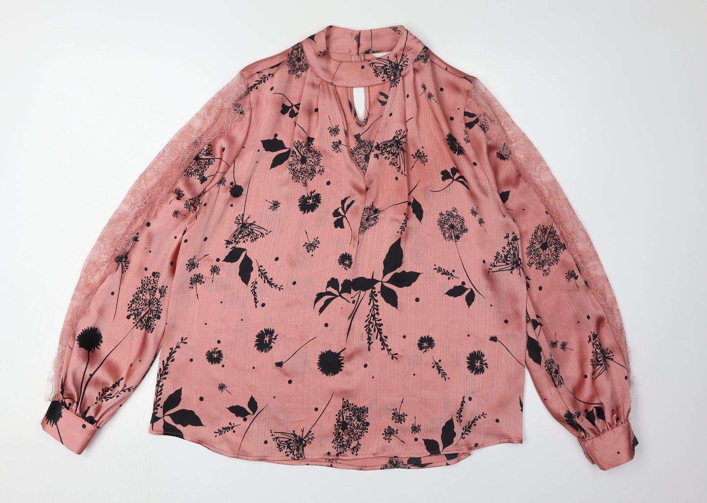 Next Women's Pink Floral Blouse Size 8