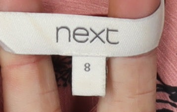 Next Women's Pink Floral Blouse Size 8