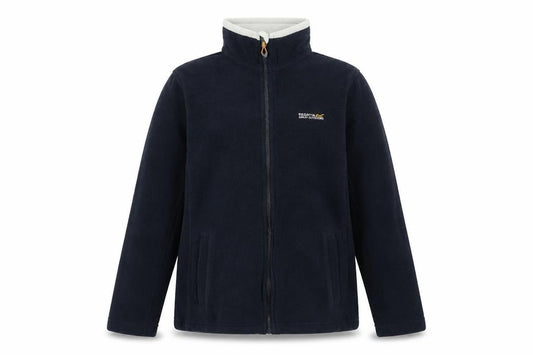 Front view of Regatta Women's Black Fleece Jacket, size 10, Regular Fit