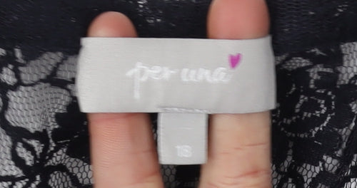 Marks and Spencer Women's Black Cardigan, Size 18