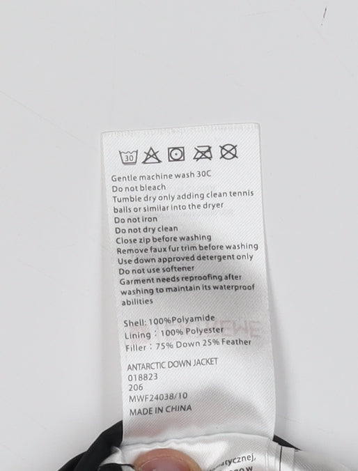 Mountain Warehouse Men's Black Parka Coat Size S