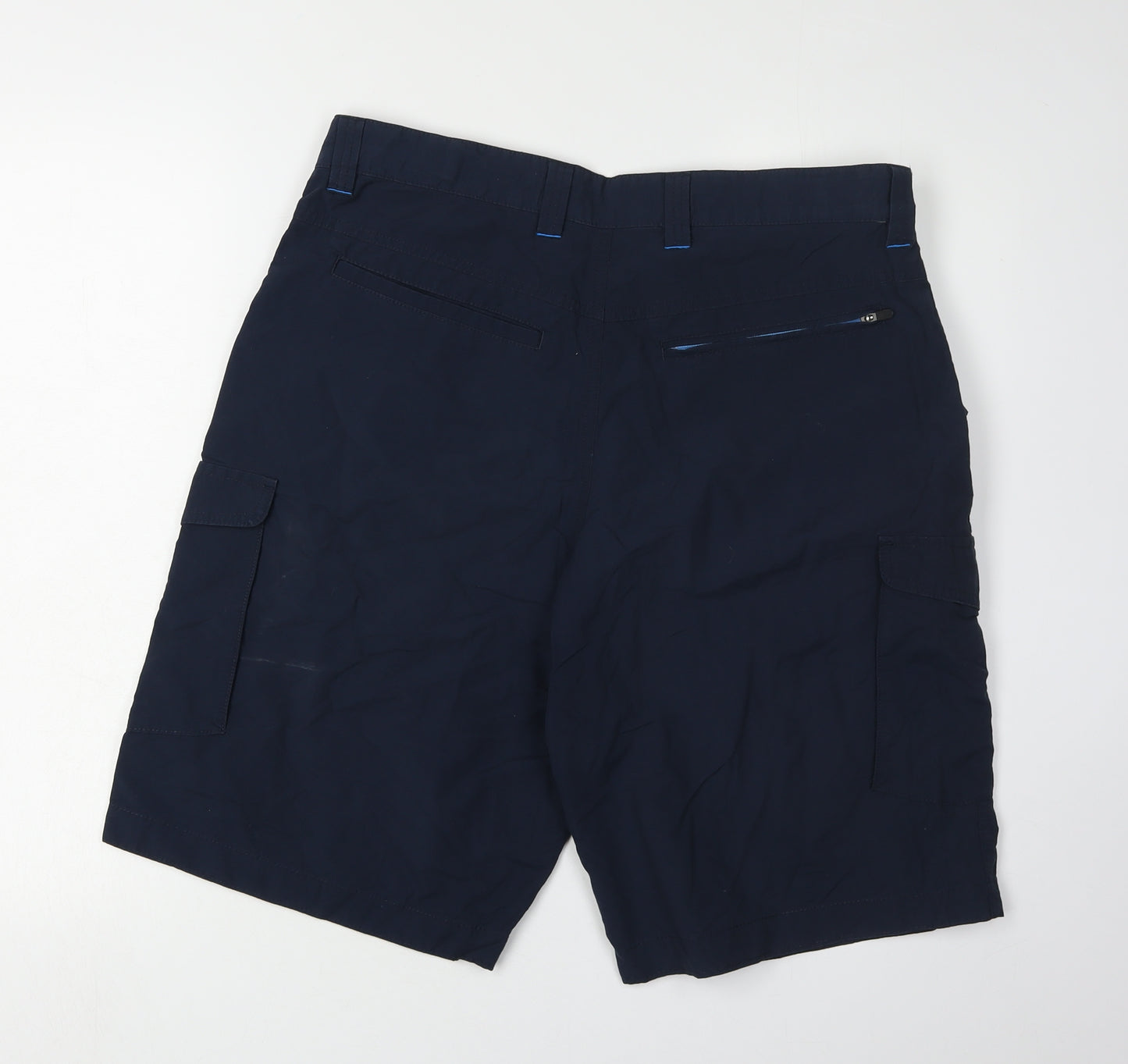 Marks and Spencer Men's Blue Athletic Shorts Size L
