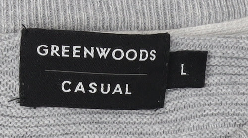 Greenwoods Men's Grey Pullover Jumper L