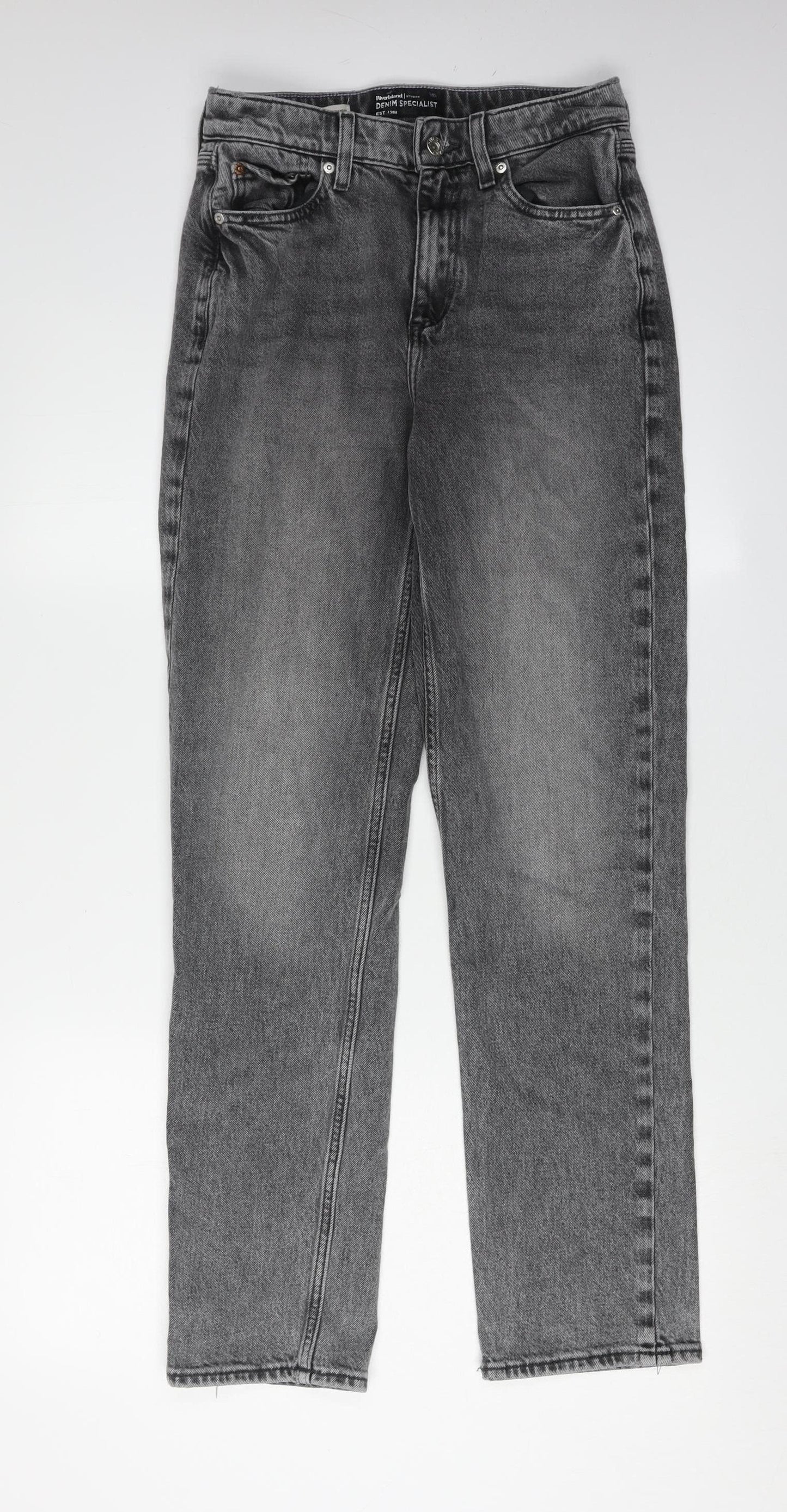 River Island Women’s Grey Jeans Size 4, Dark Denim