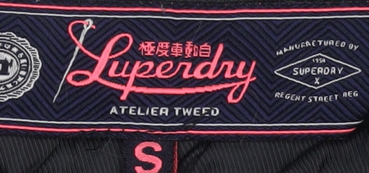 Superdry Women's Black Tweed Skirt S with Pockets